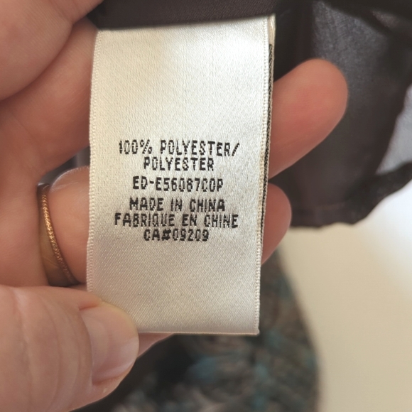 Cleo Women's Petite Medium Flowy Tank with Beading & Wrap Ties - Picture 6 of 6